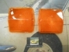 Pi151P4 JUEGO TULIPAS AMBAR INTERMITENTE PILOTO CUADRADO CAMION PEGASO REMOLQUE TRACTOR MEDIDA 139x130x23mm