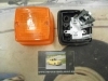 PI161 PI4 PILOTO INTERMITENTE CUADRADO AMBAR CAMION TRACTOR AUTOBUS REMOLQUE CARAVANA MARCA HELLA MEDIDA 85x85x50mm