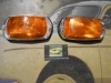PI176 PI4 JUEGO PILOTOS DELANTEROS MERCEDES DKW F1000 COMPLETOS AMBAR MEDIDA 171x92mm CON PORTALAMPARAS Y GOMA