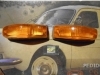 PI182 PI4 JUEGO PILOTOS DELANTERO MERCEDES DKW N1000 AMBAR MEDIDA 171x92mm YORKA 012890/012891
