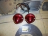 PI205 PI4 JUEGO PILOTOS REDONDO COLOR ROJO MEDIDA 70x55mm DE TORNILLO A TORNILLO 58mm