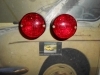 PI212 PI4 JUEGO PILOTOS REDONDOS COLOR ROJO CAMION REMOLQUE TRACTOR CARAVANA AUTOBUS MEDIDA 73x75mm