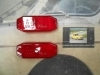 PI217 PI4 JUEGO TULIPAS PILOTO RECTANGULAR CAMION AUTOBUS CARAVANA TRACTOR REMOLQUE COLOR ROJO MARCA RINDER 1286.11 MEDIDA 101x4