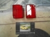 PI218 PI4 JUEGO 2 TULIPAS PILOTO RECTANGULAR CAMION AUTOBUS CARAVANA TRACTOR REMOLQUE COLOR ROJO MARCA RINDER 1173.00 MEDIDA 53x