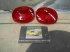 PI221 PI4 JUEGO TULIPAS PILOTO UNIVERSAL CAMION AUTOBUS CARAVANA TRACTOR REMOLQUE MARCA YORKA 42312 COLOR ROJO MEDIDA 80x80x20mm