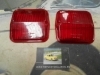PI223 PI4 JUEGO TULIPAS PILOTO UNIVERSAL CAMION AUTOBUS CARAVANA TRACTOR REMOLQUE MARCA HELLA COLOR ROJO MEDIDA 115x115mm DE TOR