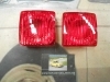 PI233 PI4 JUEGO 2 TULIPAS CON REFLECTANTE PILOTO TRASERO CUADRADO COLOR ROJO CAMION AUTOBUS TRACTOR REMOLQUE CARAVANA MARCA RIND