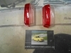 PI243 PI4 JUEGO TULIPAS PILOTO COLGANTE LATERAL CAMION REMOLQUE BICOLOR ROJO/BLANCO MARCA IRZO 109 MEDIDA 75x37x27mm