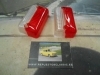 PI246 PI4 JUEGO TULIPAS PILOTO RECTANGULAR LATERAL CAMION REMOLQUE CARAVANA AUTOBUS LUZ POSICION BICOLOR ROJO/BLANCO MODELO MEYP