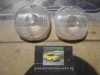 PI272 PI4 JUEGO 2 TULIPAS PILOTO REDONDO LUZ POSICION CAMION AUTOBUS REMOLQUE TRACTOR CARAVANA COLOR BLANCO MEDIDA 80x80x20mm DE