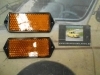 PI309 PI4 JUEGO CATADIOPTRICO RECTANGULAR COLOR AMBAR CAMION AUTOBUS REMOLQUE TRACTOR CARAVANA MEDIDA 125x50mm DE TORNILLO A TOR