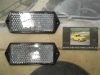 PI310 PI4 JUEGO CATADIOPTRICO RECTANGULAR COLOR BLANCO CAMION AUTOBUS REMOLQUE TRACTOR CARAVANA MEDIDA 125x50mm DE TORNILLO A TO