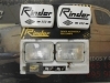 PI325 PI4 JUEGO FAROS ANTINIEBLA COLOR BLANCO RINDER 900 CON TAPADERAS MEDIDA 158x110mm