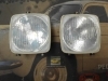PI326 PI4 JUEGO FAROS CUADRADOS CRUCE RINDER 9628.11 OPTICA C-E9 1046 CAMION AUTOBUS TRACTOR MEDIDA 160x160mm EUROPEO