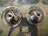 PI331 PI4 JUEGO FAROS REDONDOS RINDER 9635 OPTICA 457 H3 MEDIDA 140mm