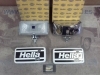H181P2 JUEGO FAROS ANTINIEBLA BLANCOS CARCASA CROMO 195x95, HELLA 181 REF. 1ND003590401-14416