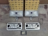 H181P2 JUEGO FAROS ANTINIEBLA BLANCOS CARCASA CROMO 195x95, HELLA 181 REF. 1ND003590401-14416