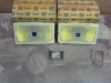 H242P3 JUEGO OPTICAS FAROS ANTINIEBLA JUMBO 220 AMARILLOS H3 215x115mm HELLA 1NE138575011-14297