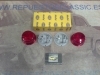 H505P5 JUEGO PILOTOS TRASEROS REDONDOS ROJOS 80mm. HELLA 2SA001259751 (26002)