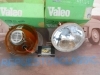 IC76 JUEGO FAROS REDONDOS VALEO FOCO EUROPEO CON LUZ  POSICION CITROEN DYANE ->79 , MEHARI REF. 061668/061669