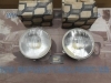 IP53 P2 JUEGO OPTICAS FAROS KINBY PEUGEOT 403, 404, SIMCA 1000, 1200, CITROEN DS FOCO EUROPEO ANCLAJE MARCHALL REF. FE1161