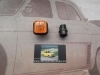 IP88 P3 PILOTO AMBAR INTERMITENTE LATERAL PEUGEOT 205 , 309 , MEDIDA 30x30mm
