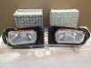 IRE221 JUEGO OPTICAS FAROS RENAULT 12 N , TL 1ª FASE CIBIE FOCO EUROPEO CON BISELES