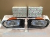 IRE222 JUEGO OPTICAS FAROS RENAULT 12 N , TL 1ª FASE KINBY H4 CON BISELES