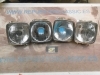 ISE117** JUEGO 4 OPTICAS FAROS FORES SEAT 1430 Y CAMION PEGASO 7080