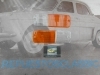 ISE198 JUEGO TULIPAS PILOTOS DELANTEROS SEAT 131 BICOLOR BLANCO-AMBAR