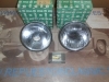 ISE22 JUEGO 2 OPTICAS FAROS CORTA/LARGA CON CERQUILLO FORES H1 SEAT 128 , 131 , 132