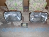 ISE86 JUEGO OPTICAS FAROS CIBIE H4 SEAT 127 , 133 , FIAT 126 REF. VALEO 061670
