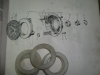 COF04 AB 12504600 KIT CAZOLETAS MUELLE EMBRAGUE SEAT 1400 (5 PIEZAS)