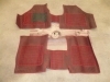 ALF15 ALFOMBRAS RENAULT 12 N PRIMERA SERIE, SUPER  ROJO NEGRO 2 PIEZAS
