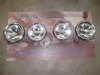 IRE30 JUEGO 4 FAROS COMPLETOS RENAULT 8. OPTICA, BISEL Y ALOJAMIENTO. 2 EXTERIORES Y 2 INTERIORES