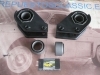 7745619/20 JUEGO SOPORTES SUSPENSION TRASEROS RENAULT 5, 7, 5 ALPINE, ALPINE TURBO DERECHO E IZQUIERDO CON SILEMBLOCK CORTO