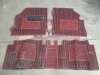 ALF40 ALFOMBRA SEAT RONDA 3 PIEZAS COLOR ROJAS Y NEGRAS