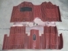 ALF41 ALFOMBRAS SEAT PANDA 2 PIEZAS COLOR ROJAS Y NEGRAS