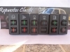 C01 KIT 6 INTERRUPTORES SEAT RITMO, FIAT RITMO NEGRO SALPICADERO AZUL
