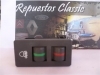 C01 6474 INTERRUPTOR FAROS ANTINIEBLA SEAT RITMO, FIAT RITMO NEGRO SALPICADERO AZUL
