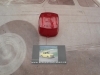 PI390 P2 TULIPA CUADRADA ROJA PILOTO CAMION AUTOBUS CARAVANA REMOLQUE TRACTOR , MEDIDA 58X58mm ALTO 40mm