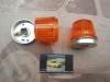 PI436P2 JUEGO PILOTOS UNIVERSALES REDONDOS AMBAR MEDIDA 58x60mm TULIPA ENROSCADA