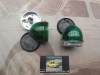 PI437P2 JUEGO PILOTOS UNIVERSALES REDONDOS VERDES MEDIDA 58x55mm TULIPA ENROSCADA