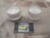 PI445P2 JUEGO TULIPAS PILOTOS REDONDOS BLANCOS CAMION TRACTOR REMOLQUE CARAVANA MEDIDA 61x45mm ROSCA EXTERIOR