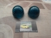 PI447P2 JUEGO TULIPAS PILOTOS REDONDOS VERDES CAMION TRACTOR REMOLQUE CARAVANA MEDIDA 52x45mm ROSCA EXTERIOR