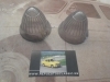 PI456P2 JUEGO TULIPAS PILOTOS REDONDOS BLANCOS LUZ POSICION MERCEDES Y OTROS MODELOS MEDIDA 71x55mm