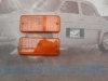 PI490P2 JUEGO 2 TULIPAS AMBAR PILOTO INTERMITENTE RECTANGULAR AUTOBUS SETRA MEDIDA 185x80x15mm IRAZU 955A