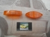 Pi502P2 JUEGO TULIPAS OVALADAS PILOTO SEÑALIZACION AMBAR CAMION AUTOBUS CARAVANA REMOLQUE TRACTOR MEDIDA 94x32x20mm