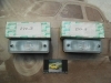 Pi545P2 JUEGO PILOTOS RECTANGULARES EMPOTRABLES LUZ ESTRIBO AUTOBUS CAMION SEÑALIZACION BLANCO ARCOL P277 MEDIDA 135x50mm