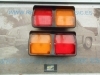 Pi593 P4 JUEGO PILOTOS TRASEROS CUADRADOS CAMION PEGASO - BARREIROS - REMOLQUE CON LUZ MATRICULA